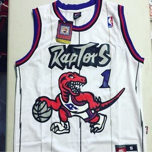 Tracy McGrady Nike Raptors Basketball Jersey - White and Purple mens